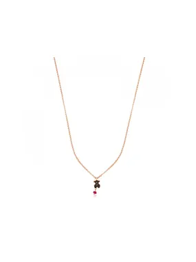 Rose gold-plated teddy bear necklace 1000141000