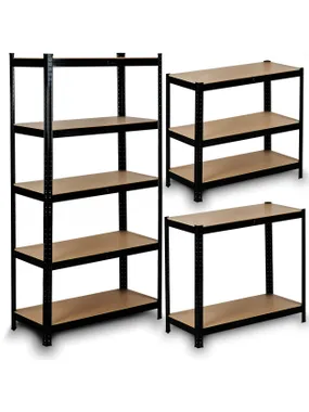 Metal warehouse rack 180 x 90 x 40 cm Humberg HR-813 black