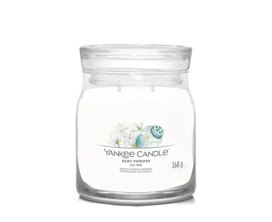 Aromatic candle Signature glass medium Baby Powder 368 g