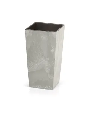 Urbi Square Effect DURS140E concrete flower pot with insert