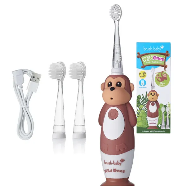 WildOnes sonic toothbrush for children 0-10l Monkey