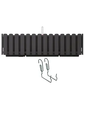 Balcony box with hooks Boardee Fencycase DDEF600W anthracite