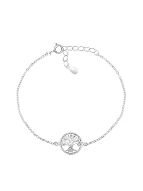 Stylish silver bracelet Tree of Life BRC63W