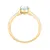 Elegant gold-plated ring with zircons Tesori SAIW2100
