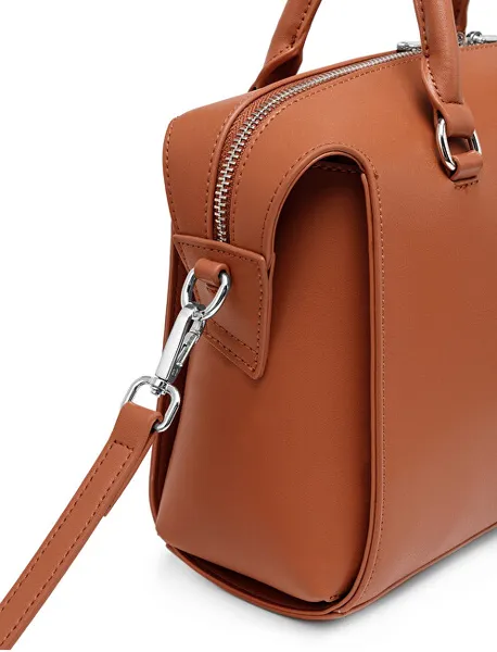 Women's leather handbag Coraline Brown