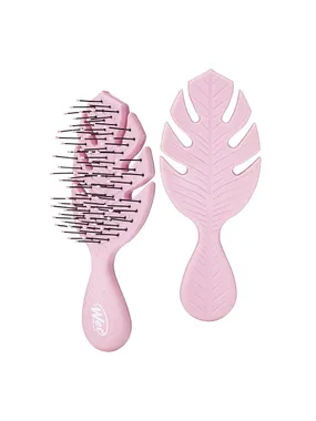 Go Green Mini Detangler Brush Pink hairbrush