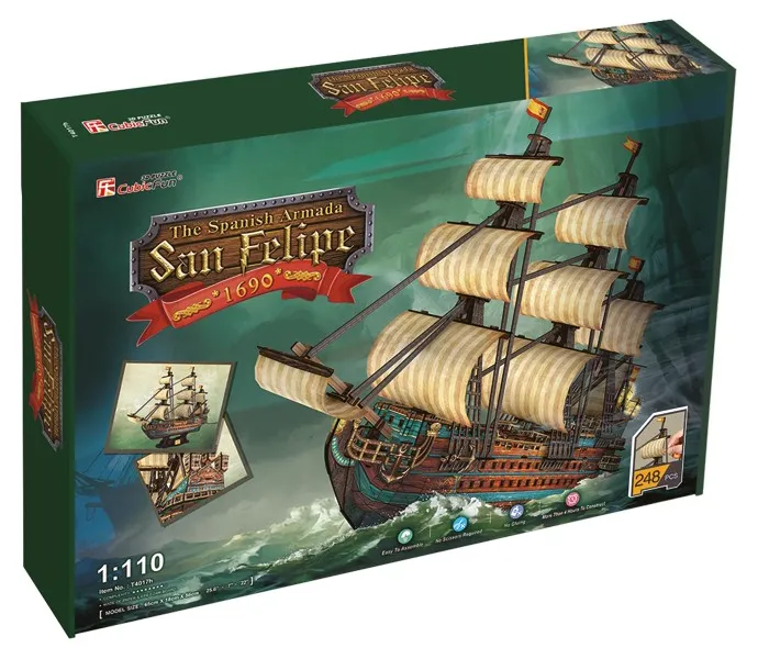 PUZZLE 3D Sailing ship The Spanish ArmadaSan Felipe