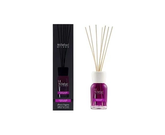 Glass diffuser Millefiori Milano Natural, Volcanic purple, 100 ml