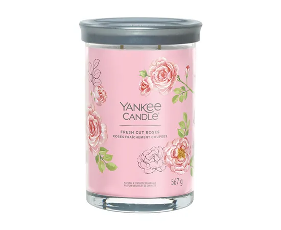Aromatic candle Signature tumbler large Fresh Cut Rose with 567 g