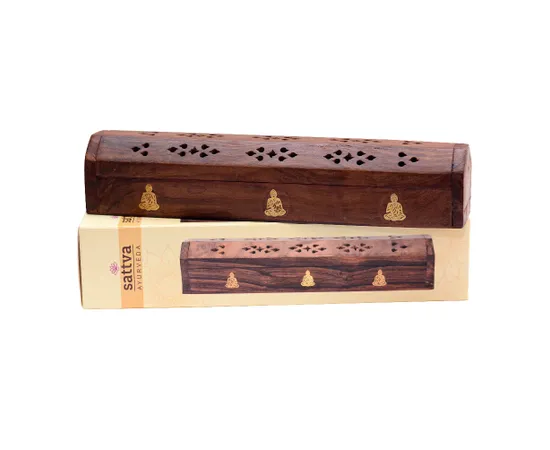 Incence Wooden Box wooden Buddha incense holder