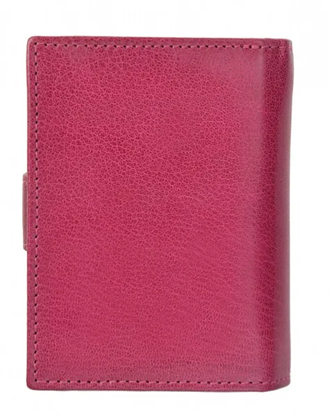 Women's leather wallet 7319 fuchsia