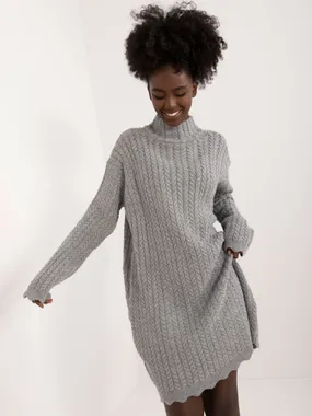 Women's Gray Knitted Dress