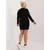 Women's black plus size tunic