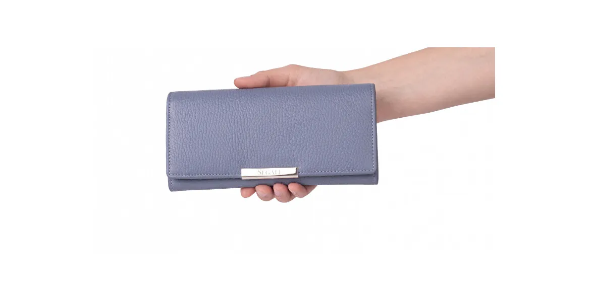 Women's leather wallet 7066 lavender