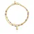 Bold Bear Double Amethyst Gold Plated Bracelet 1003972200