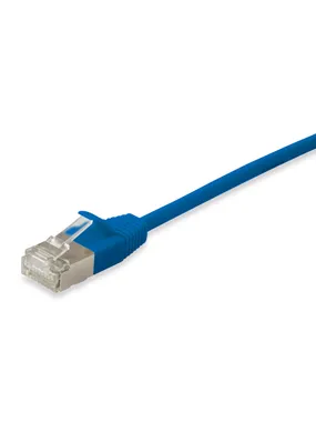 Equip Cat.6A F/FTP Slim Patch Cable, 0.5m, Blue