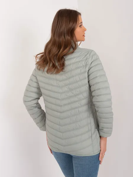 Women's pistachio mid-season jacket