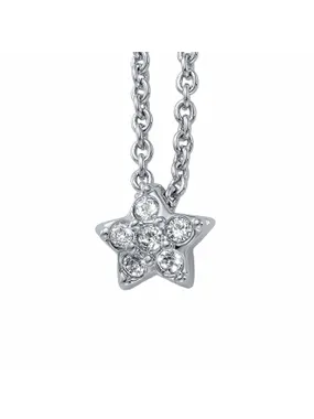Decent necklace with crystals Star 32115.R