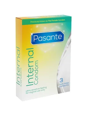 PASANTE - INTERNAL CONDOM NON-LATEX 3 UNITS