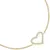 Decent gold-plated heart bracelet with zircons Silver LPS05AWV26