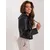 Women's black biker jacket