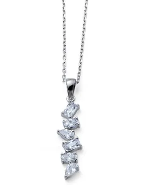 Augusta 61200 Sparkling Silver Necklace (Chain, Pendant)