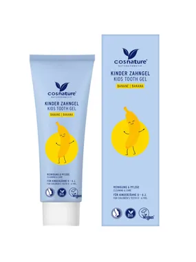 Kids tooth gel toothpaste for children with a banana flavor 75ml