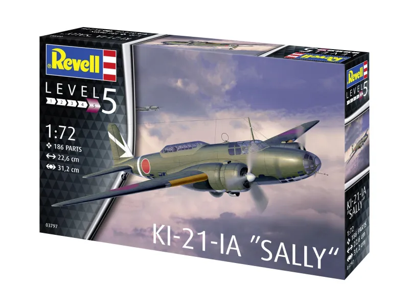 Plastic model Ki-21-LA Sally 1/72