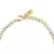 Gold-plated steel bracelet with green heart Love LPS05ASD28
