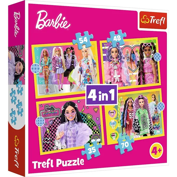 Puzzles 4in1 Happy world of Barbie