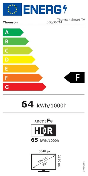 TV SET LCD 50" QLED 4K/50QG6C14 THOMSON