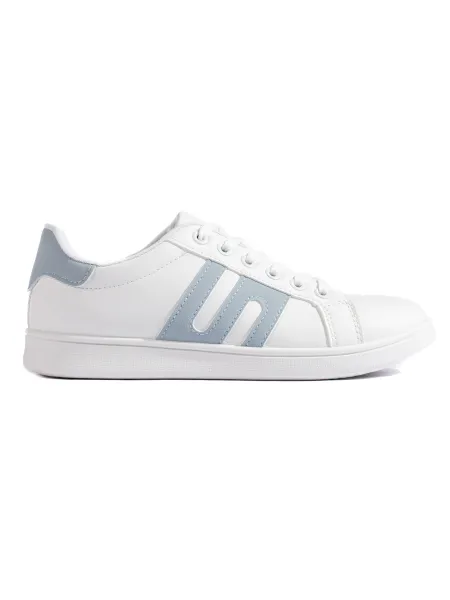 White and blue women's sneakers