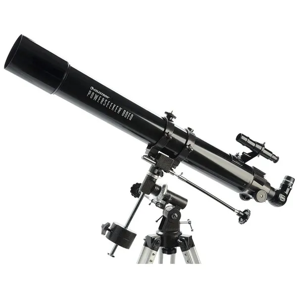 Celestron PowerSeeker 80EQ refraktors 225x melns