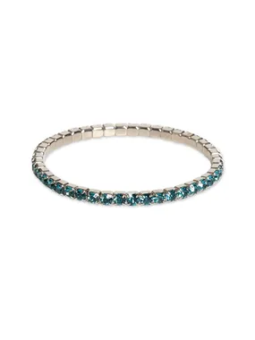 Tennis bracelet with turquoise crystals Euphoria 32418 IND