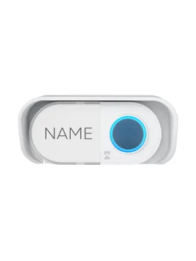 Wireless battery button for expanding ATEL series bells, white