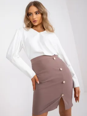 Women's dark meringue pencil skirt