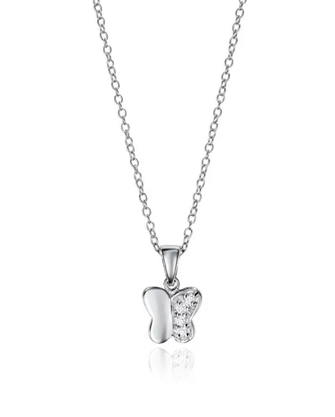 Gentle silver bow tie necklace Populars 5092C000-30