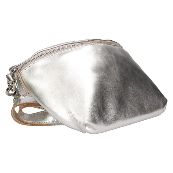 Women's leather waist bag BLC-24-2767 SILVER