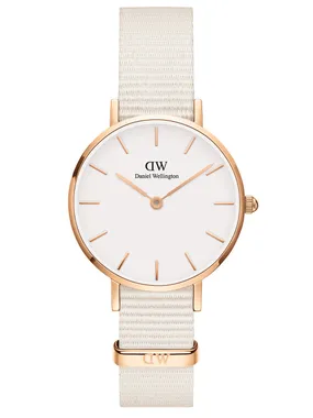 Daniel Wellington DW00100675 Damenuhr Federica Scagnetti x DW Petite Chalk Nato 28mm 3ATM