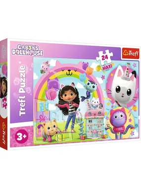Puzzles 24 elements Maxi Cheerful Gaby Gabbys DollHouse