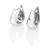 Huggies timeless silver earrings with diamonds DE793