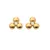 Beautiful Gold Plated Jac Jossa Soul DE760 Diamond Earrings