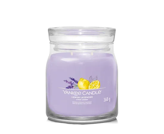 Aromatic candle Signature glass medium Lemon Lavender 368 g