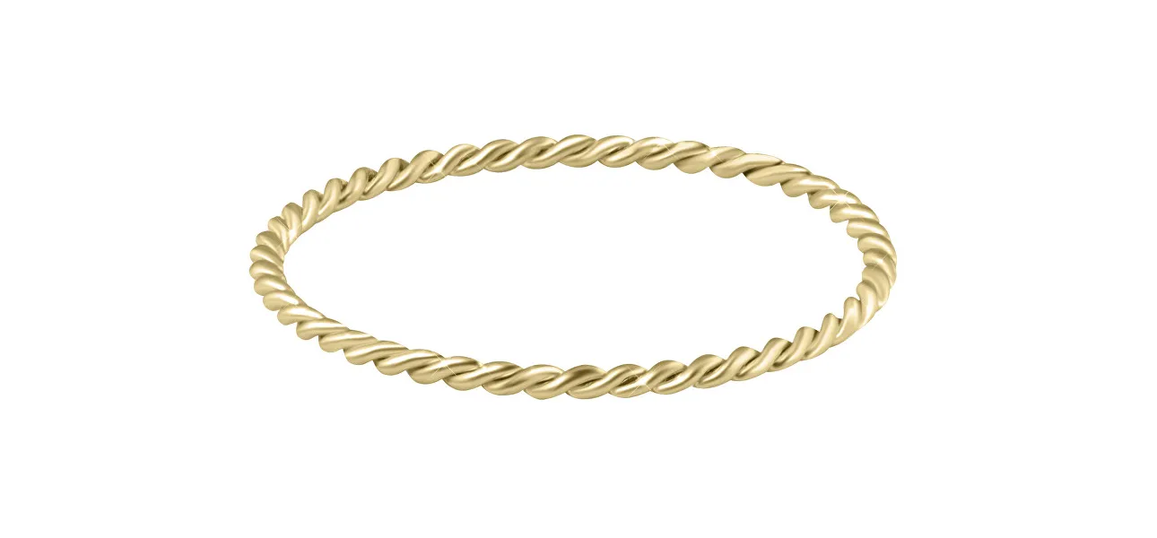 Minimalist gold-plated gold ring