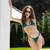 CHILIROSE - CR 4449 SET BIKINI GREEN S/M