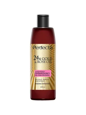 24K Gold & Rose Oil luxurious refreshing shower gel Rose Freshness 400ml