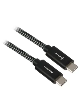 Cable USB-C 3.2 male > USB-C male (Alu + Braid)