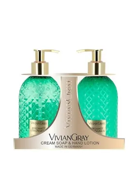 Cosmetic set Bergamot & Lemongrass (Cream Soap & Hand Lotion)