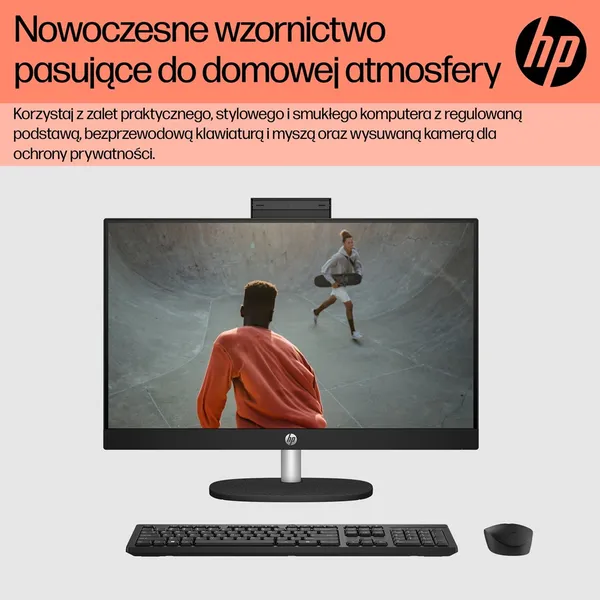 HP AIO 24-cr0005nw Ryzen 5 7520U 23,8"FHD AG IPS 8GB_DDR5 SSD512 Radeon 610M Win11 2Y Shell White