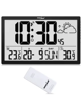 Large LCD Wall Clock multifunctional GB218